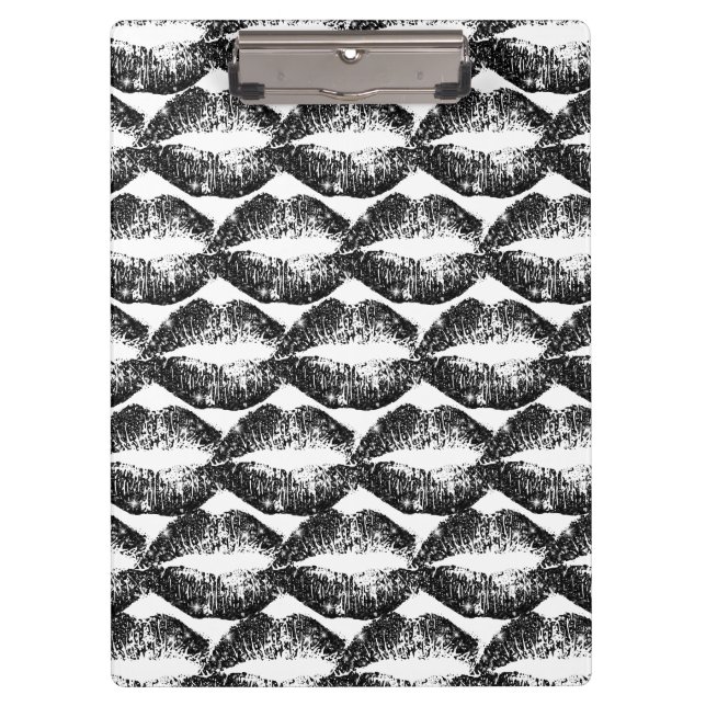 Carpeta De Pinza Límites de Purpurina negro #2 (Anverso)