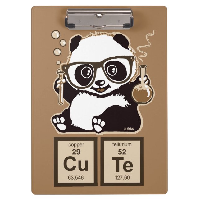 Carpeta De Pinza Lindo descubierta panda de la química (Anverso)