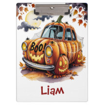 Lindo Jack O Lantern Calabaza Coche Espeluznante d