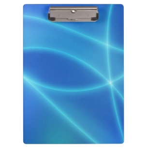 Carpeta De Pinza Líneas abstractas azules