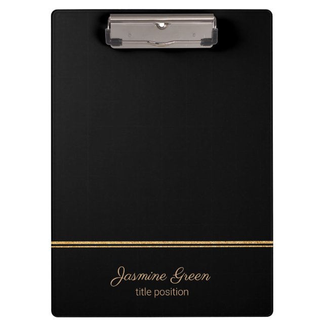 Carpeta De Pinza Líneas de Purpurina de oro (Anverso)