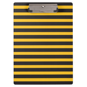 Carpeta De Pinza Líneas Geométricas Horizontales Amarillas y Negras
