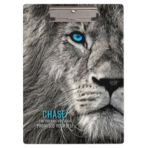 Carpeta De Pinza Lion Chase Your Dreams