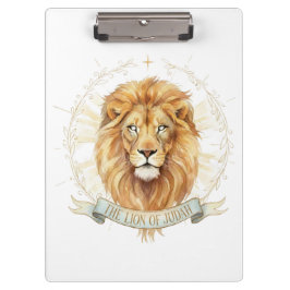 Carpeta De Pinza Lion of Judah Christian Clipboard