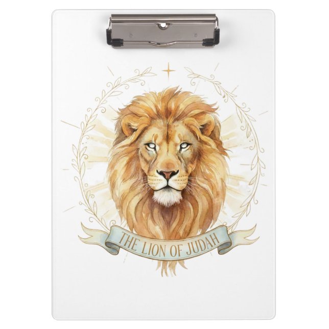 Carpeta De Pinza Lion of Judah Christian Clipboard  (Anverso)