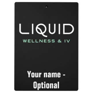Carpeta De Pinza Liquid Wellness & IV Clipboard - Black
