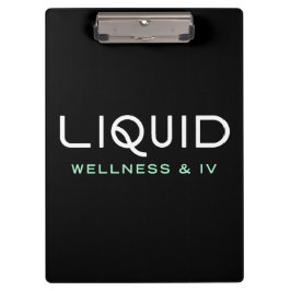 Carpeta De Pinza Liquid Wellness & IV Clipboard - Black