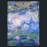 Carpeta De Pinza Lirios de agua<br><div class="desc">Los lirios de agua son series sobre de 200 pinturas al óleo de Claude Monet impresionista francés. Esta pintura,  terminada en 1919,  ofrece sombras del azul y del rosa.</div>
