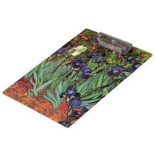 Carpeta De Pinza Lirios de Vincent van Gogh, Arte de Jardín Vintage