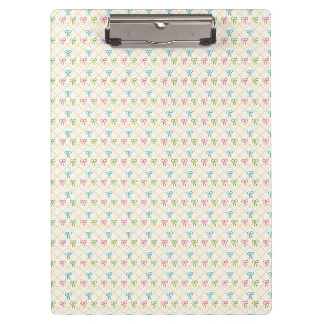 Carpeta De Pinza Little Colourful bows pattern  (Anverso)