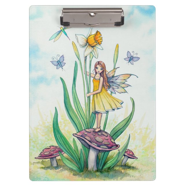 Carpeta De Pinza Little Daffodil Fantasy Art (Anverso)