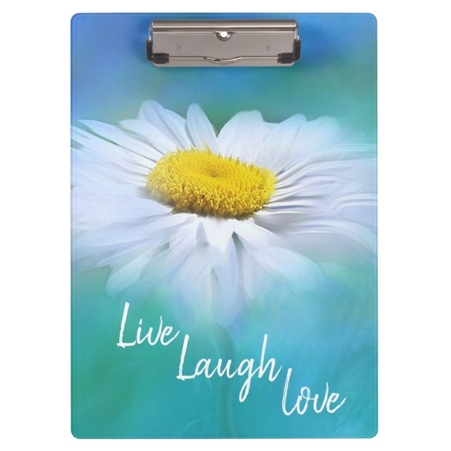 Carpeta De Pinza Live Laugh Love Daisy (Anverso)