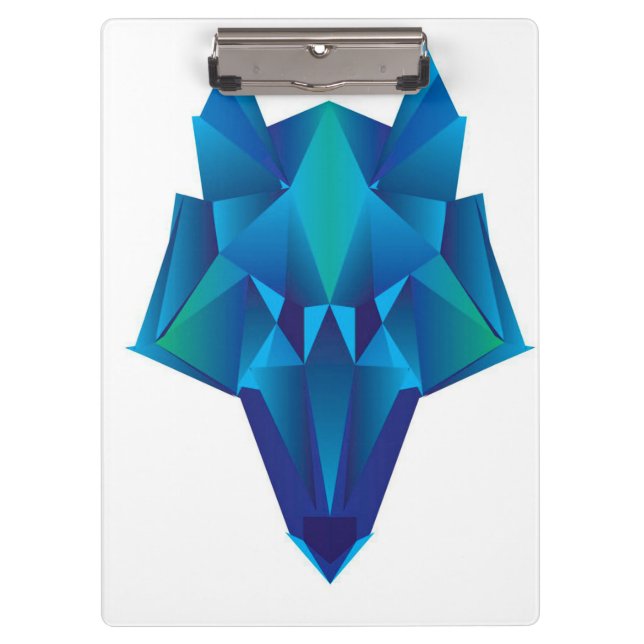 Carpeta De Pinza lobo azul (Anverso)