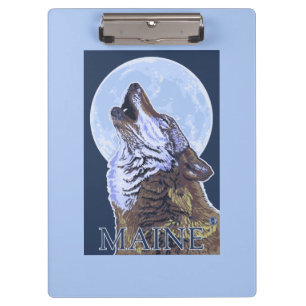 Carpeta De Pinza Lobo de MaineHowling