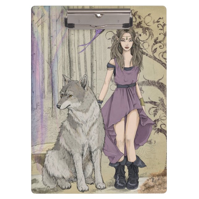 Carpeta De Pinza Lobo y Elfo (Anverso)