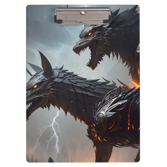 Carpeta De Pinza Lobos de Cyborg Lightning (Anverso)