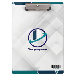 Carpeta De Pinza  Logo & QR CODE white background