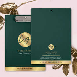 Carpeta De Pinza Logotipo comercial Promocional de Ecologia y Oro E