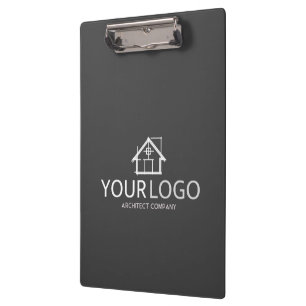 Carpeta De Pinza Logotipo de empresa de arquitectura de oficina com