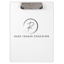Logotipo de firma de coaching de Russ Yeager