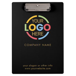 Carpeta De Pinza Logotipo de negocio de la Compañía de Oro Negro, P