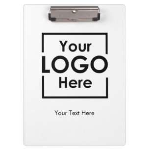 Carpeta De Pinza Logotipo de negocio simple personalizado Textos co
