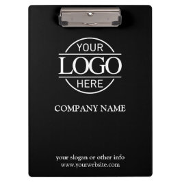 Carpeta De Pinza Logotipo de negocios de la Compañía Negra Personal