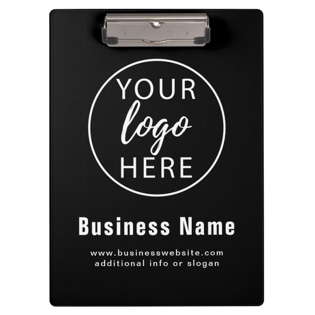 Carpeta De Pinza Logotipo Empresarial Personalizado Simple (Anverso)