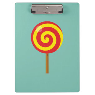 Carpeta De Pinza Lollipop rojo espiral