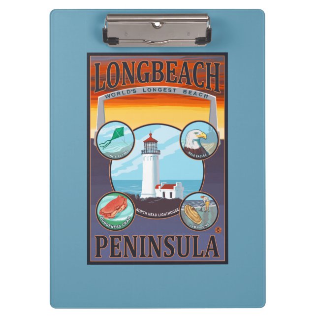 Carpeta De Pinza Long Beach, WashingtonTravel (Anverso)