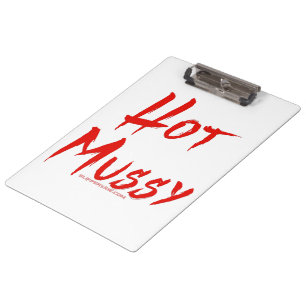 Carpeta De Pinza Los bruscos de texto rojo intenso y agudo de Slipp