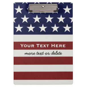 Carpeta De Pinza Los E.E.U.U. bandera americana personalizado
