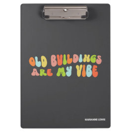 Carpeta De Pinza Los Edificios Antiguos Son Mi Vibe, Preservación H