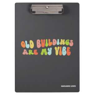 Carpeta De Pinza Los Edificios Antiguos Son Mi Vibe, Preservación H