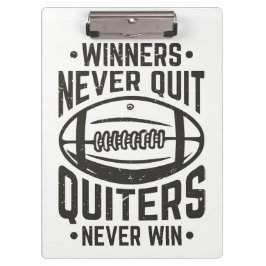 Carpeta De Pinza Los ganadores nunca abandonan la cita