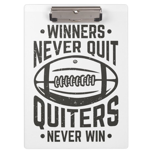 Carpeta De Pinza Los ganadores nunca abandonan la cita (Anverso)