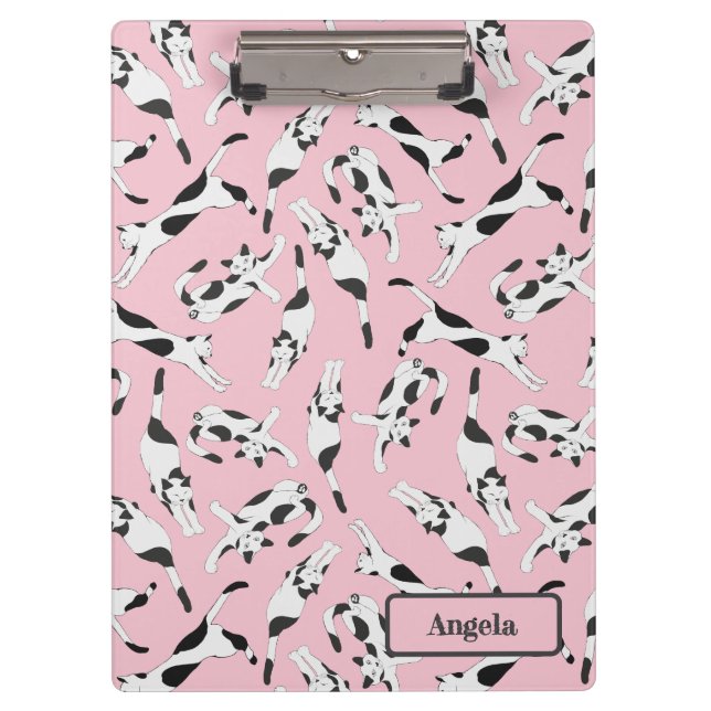 Carpeta De Pinza Los Gatos de cadstudios Mi Planificador Rosa (Anverso)