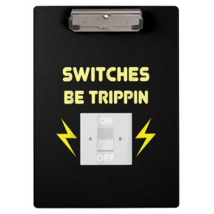 Carpeta De Pinza Los interruptores se trippin - Regalo eléctrico