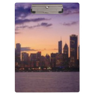 Carpeta De Pinza Los sistemas del sol sobre el horizonte de Chicago