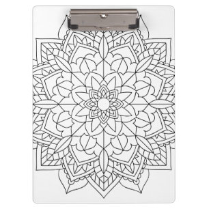Carpeta De Pinza Lotus Flower Mandala