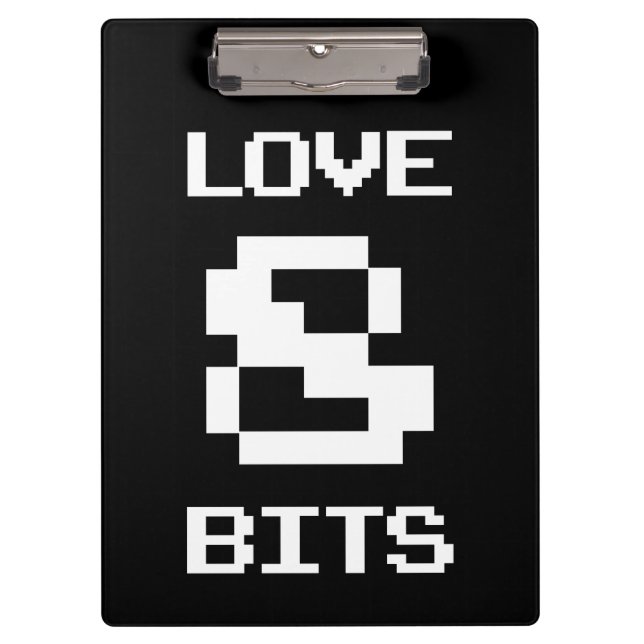 Carpeta De Pinza Love 8 Bits (Anverso)