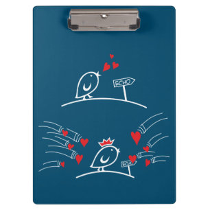 Carpeta De Pinza LOVE ECHO - Comic Birds Tweetlercools 2