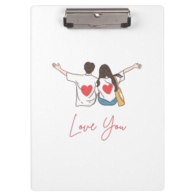 Carpeta De Pinza ❤️ Love You Forever -  Clipboards (Anverso)