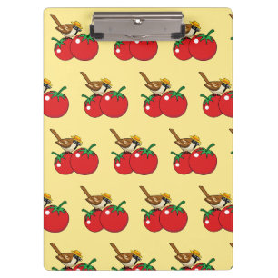 Carpeta De Pinza Lover Sparrow Orgánico come tomate rojo