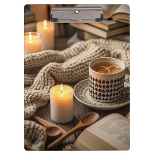 Carpeta De Pinza Luces de velas cálidas y acogedoras Boho