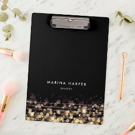 Carpeta De Pinza Luces doradas personalizadas