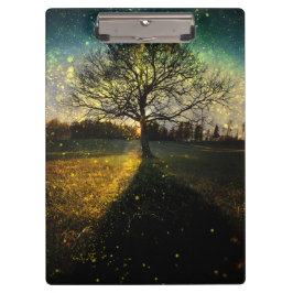 Carpeta De Pinza Luciérnagas mágicas paisaje de ensueño