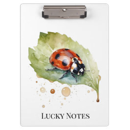 Carpeta De Pinza Lucky Ladybug en Leaf