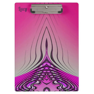Carpeta De Pinza ¡LUCY ~ 3D! ~ Púrpura rosa y original negro ~