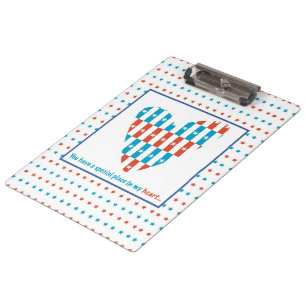 Carpeta De Pinza Lugar Patriótico En El Corazón, Apoyo Alentador